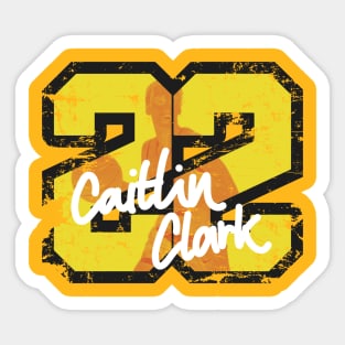 Caitlin Clark - 22 - retro style Sticker